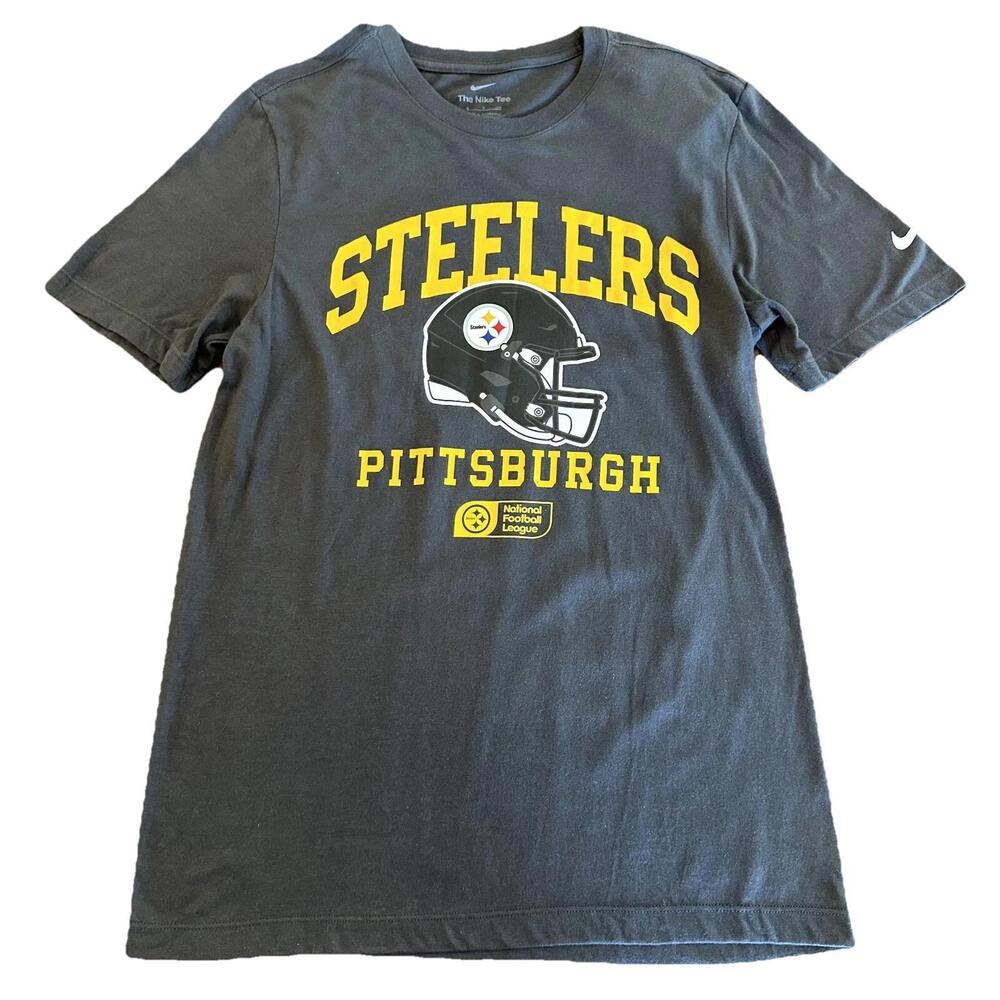 NWT Nike Pittsburgh Steelers NFL Helmet Short Sleeve Shirt Size Men's Small